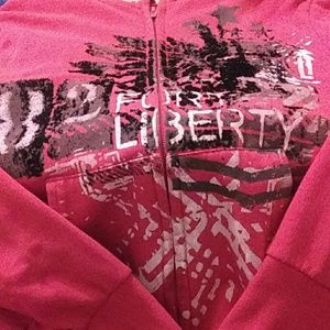 Zip up hooded jacket